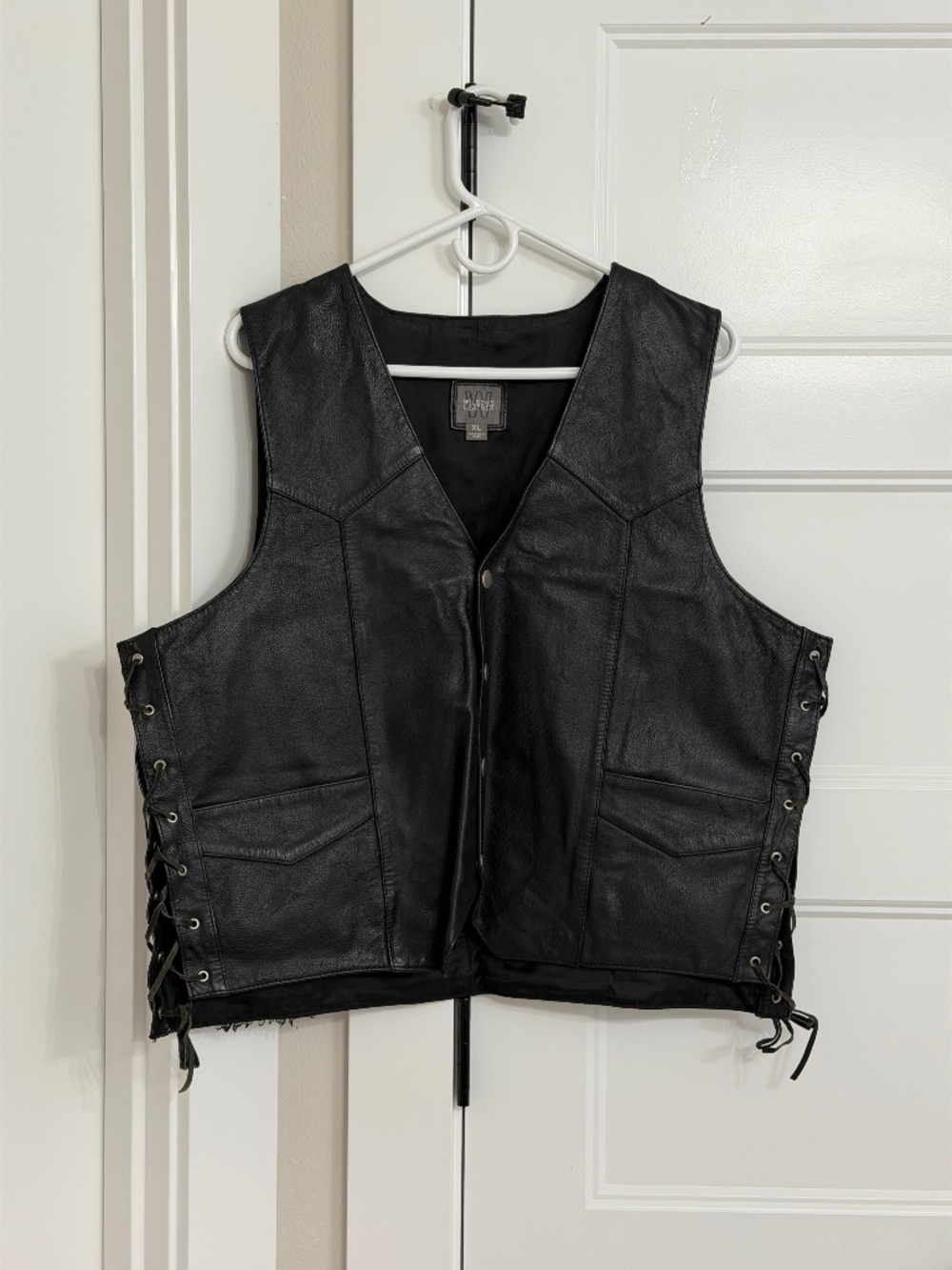 Vintage Wilsons Leather Vest  Black Size XL